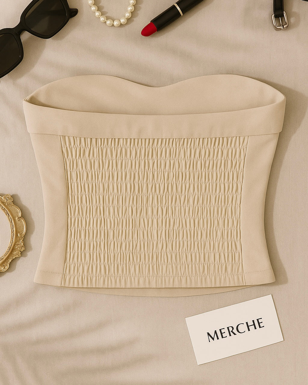 CALL ME MAYBE APRICOT BANDEAU TOP