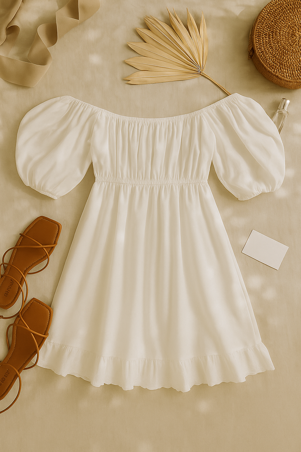 FIELDS OF LOVE WHITE DRESS