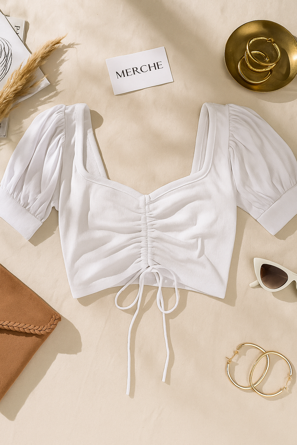 MERMAID EYES WHITE BLOUSE