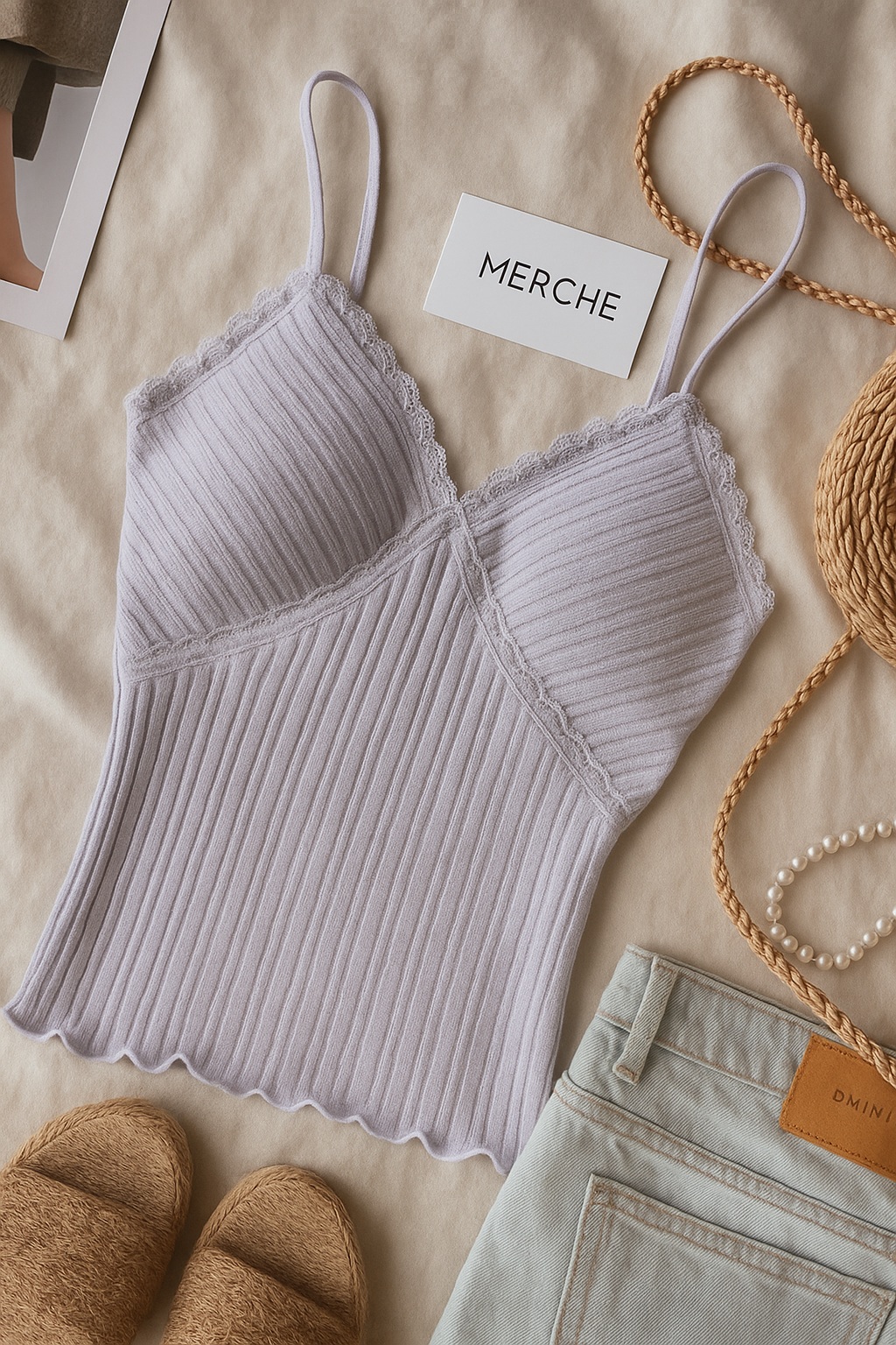 TRUST ISSUES LILAC PADDED CAMI TOP