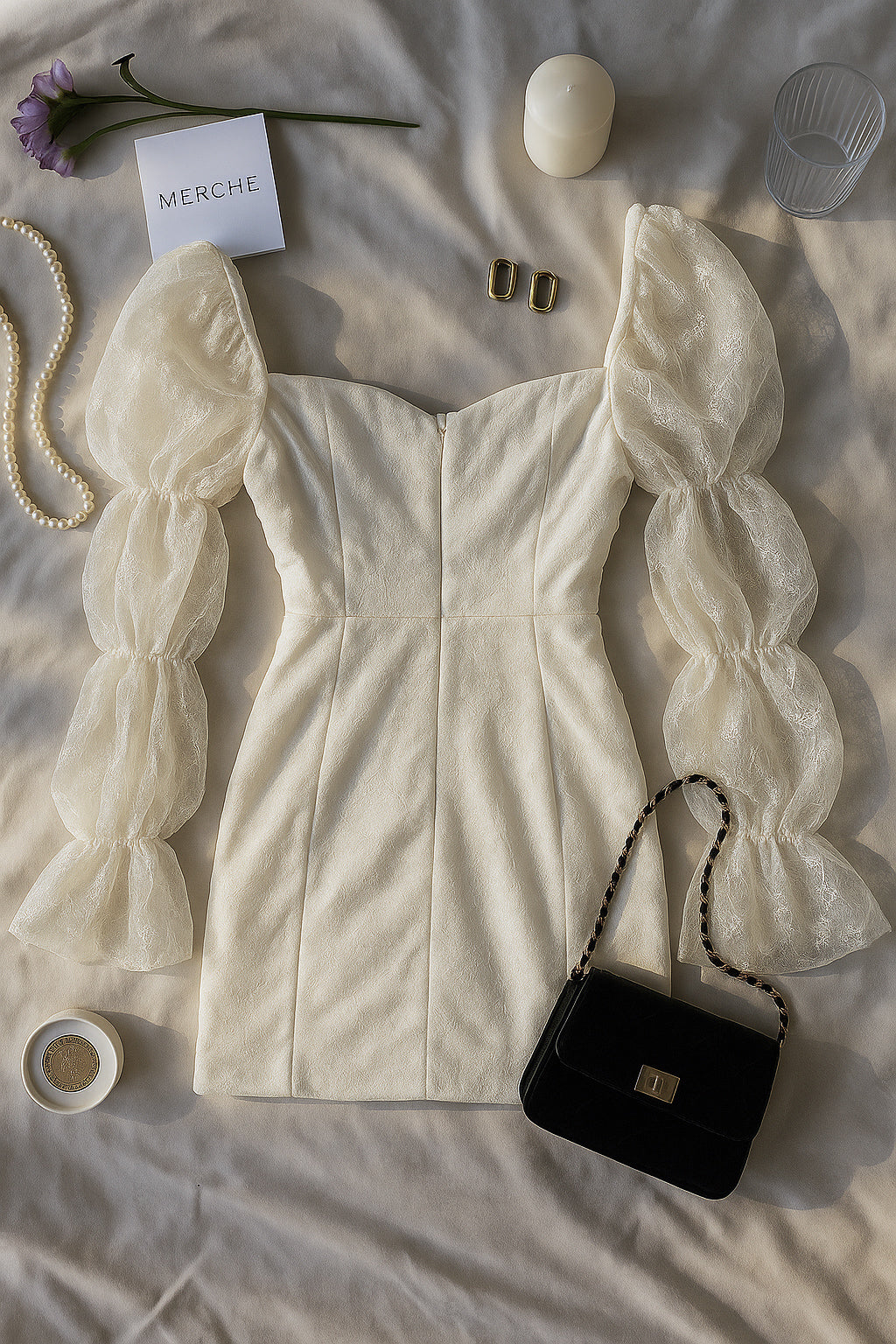 HEARD A RUMOUR WHITE LACE DRESS