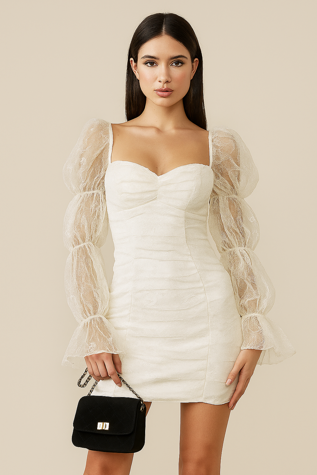 HEARD A RUMOUR WHITE LACE DRESS