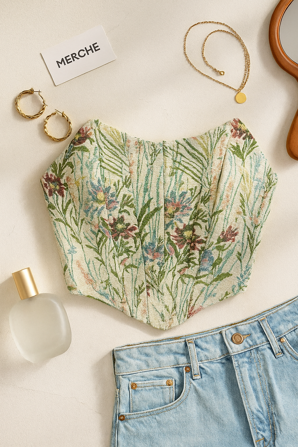 SUNNYMOON JACQUARD CORSET