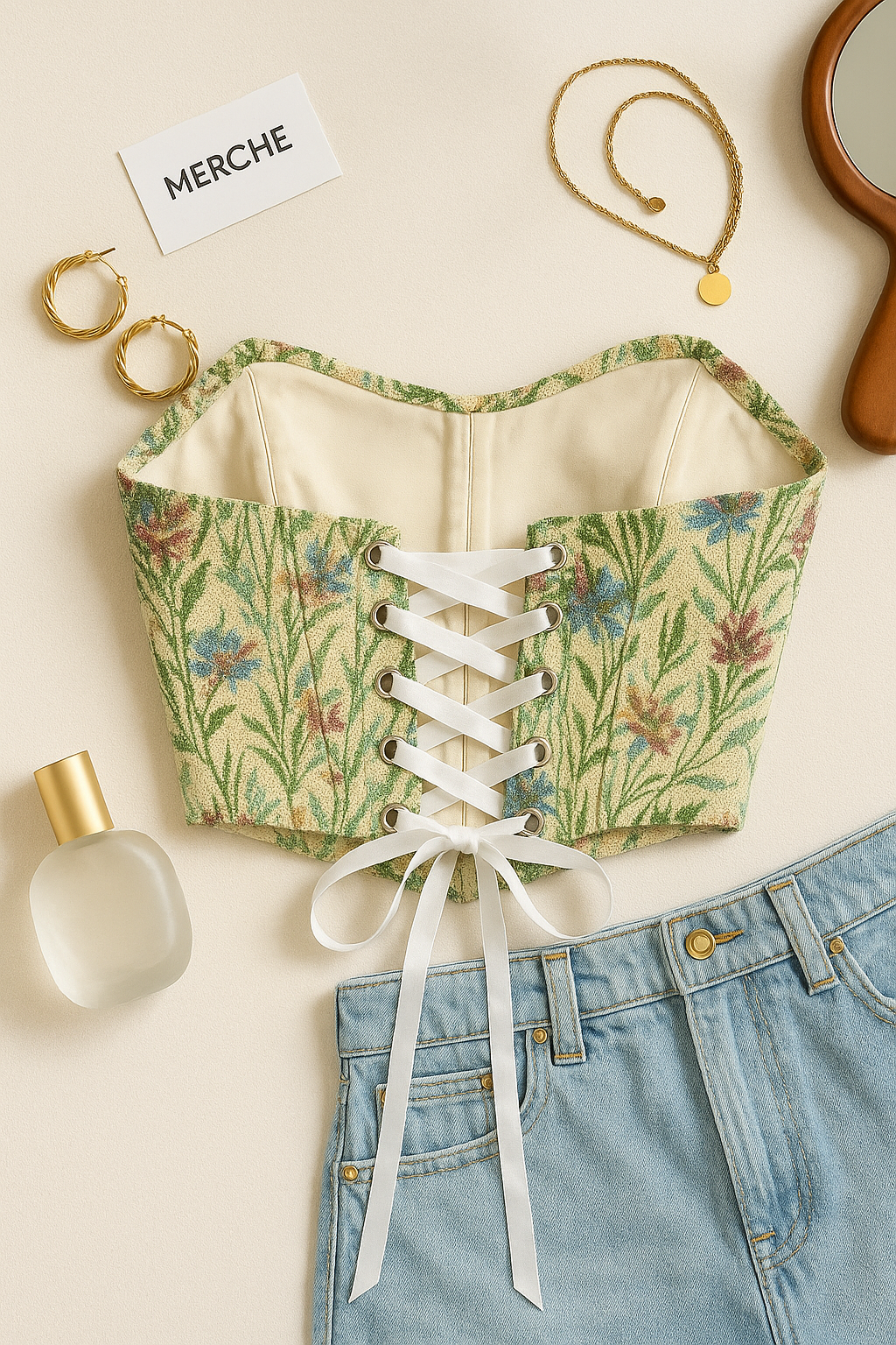 SUNNYMOON JACQUARD CORSET