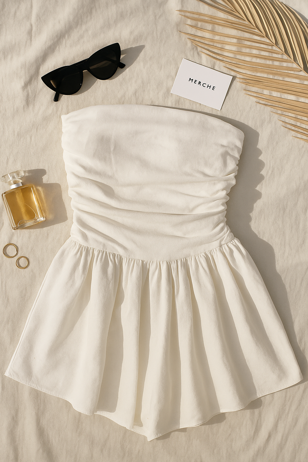 DANCE UNTIL SUNRISE WHITE FLARE DRESS