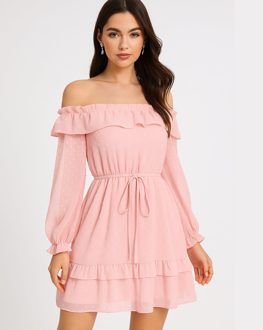 POPPING CHAMPAGNE PINK DRESS