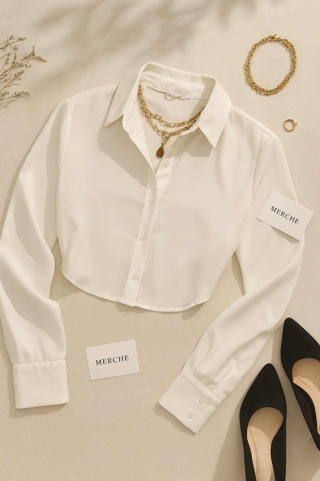 BACK STORY CUT-OUT BOW TIE WHITE SHIRT
