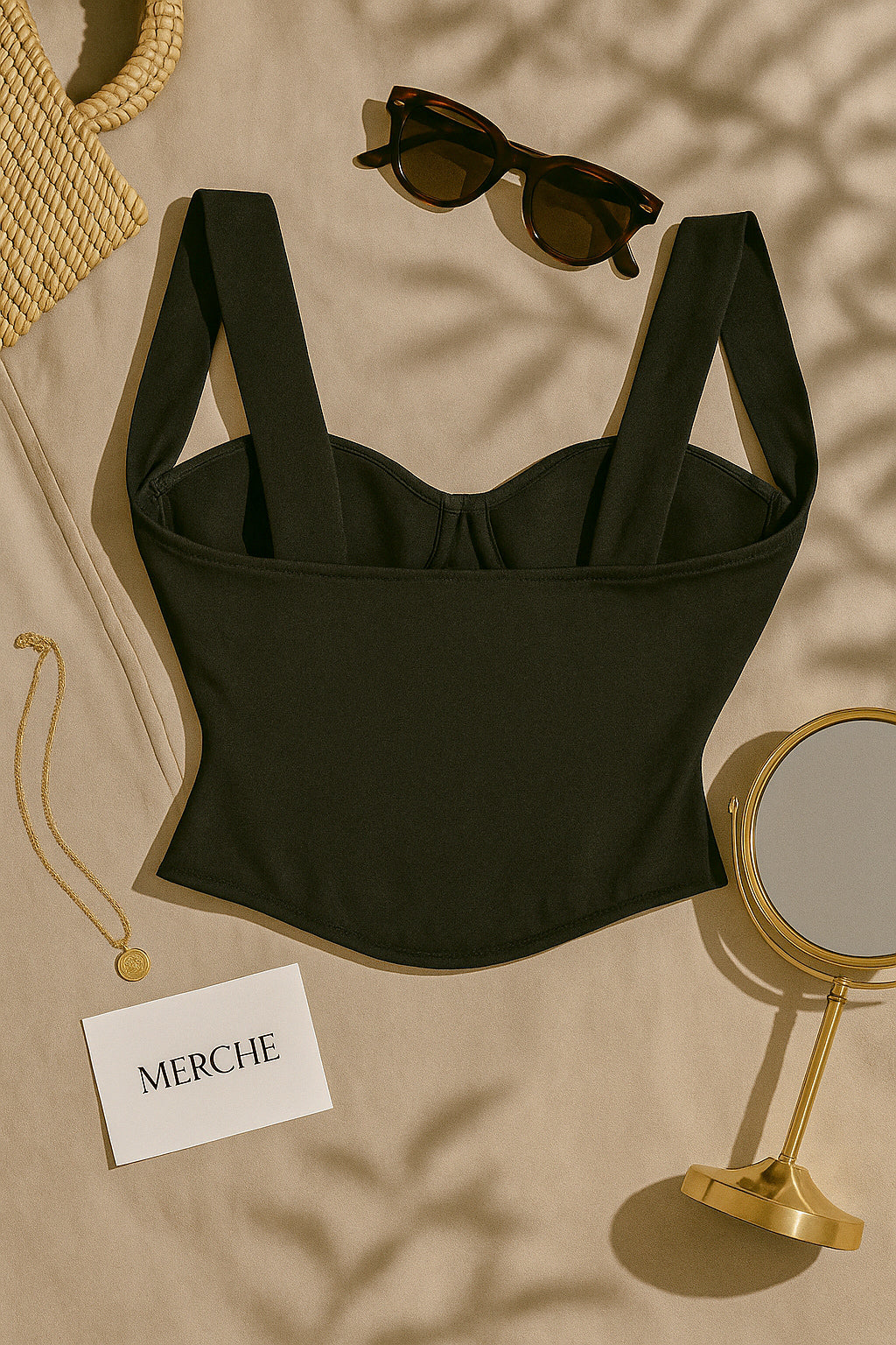 REVENGE MODE PADDED MESH BONING BUSTIER TOP
