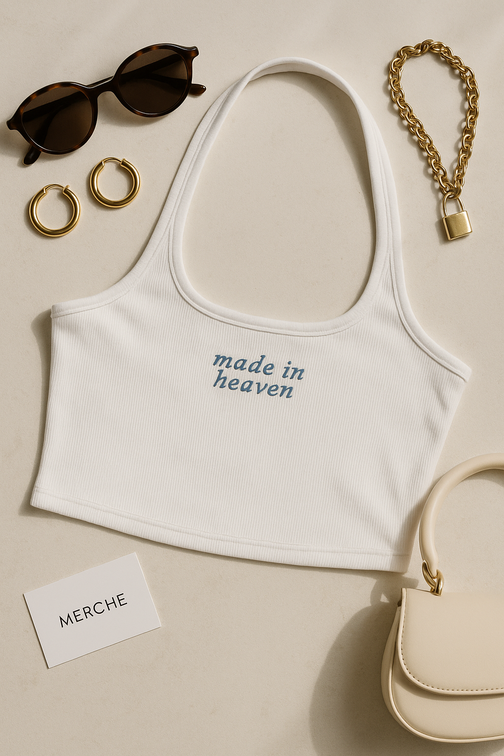 WORDS ARE BULLETS SLOGAN HALTERNECK TOP