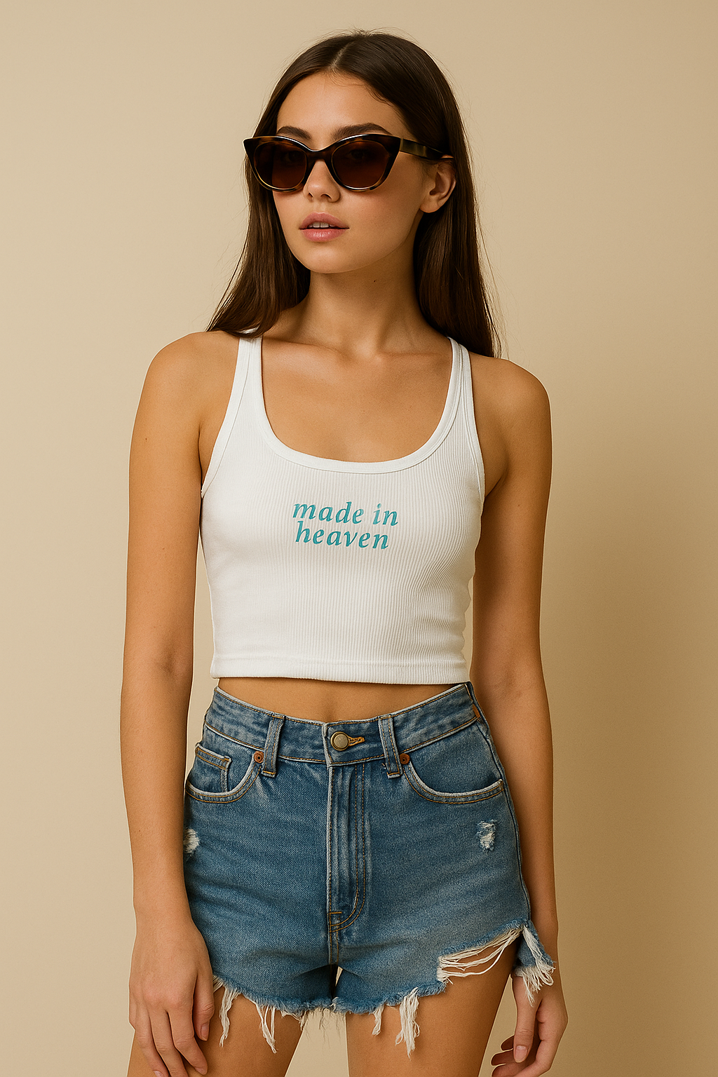 WORDS ARE BULLETS SLOGAN HALTERNECK TOP
