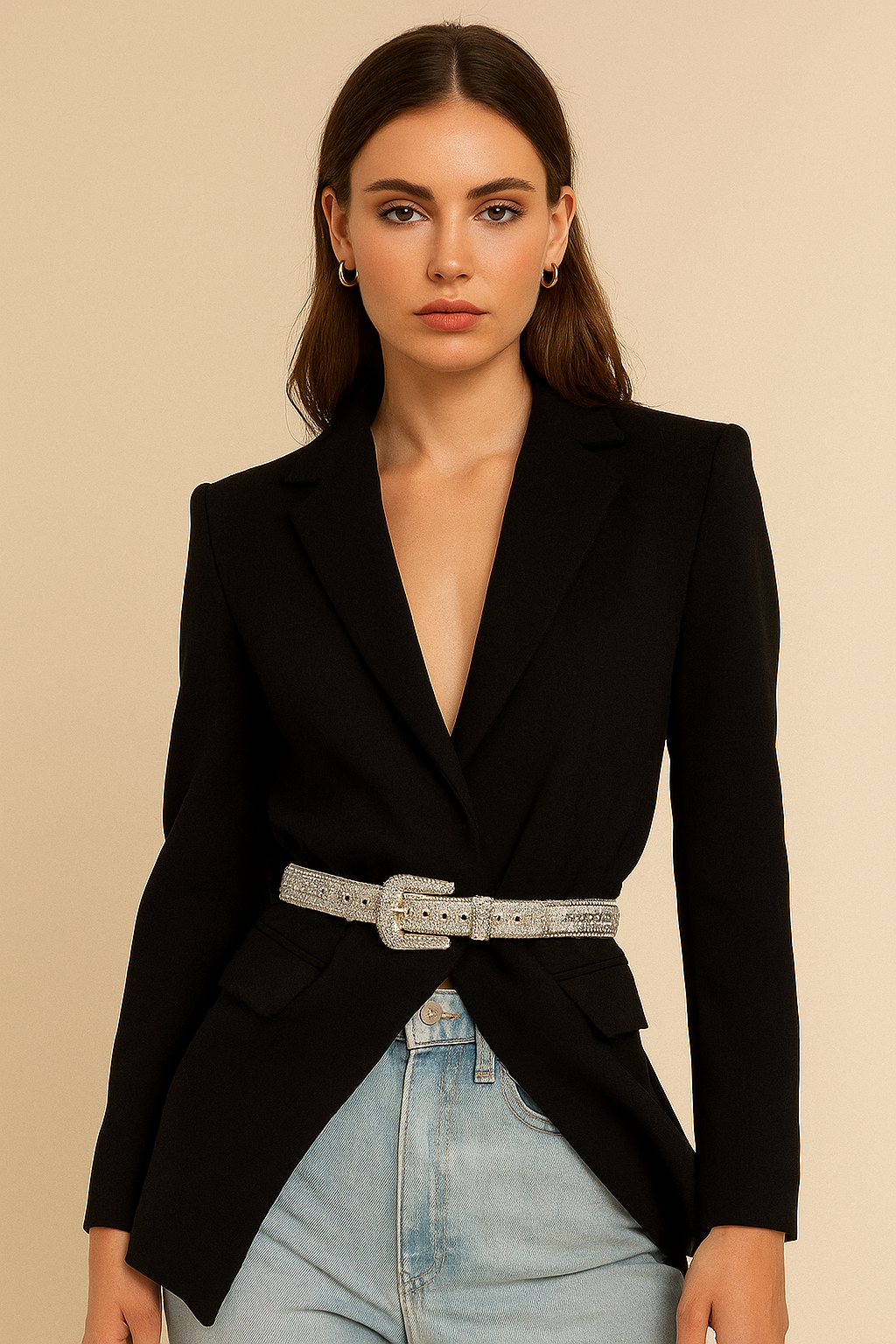 BUCKLE UP BUTTERCUP DIAMOND EMBELLISHED BELT