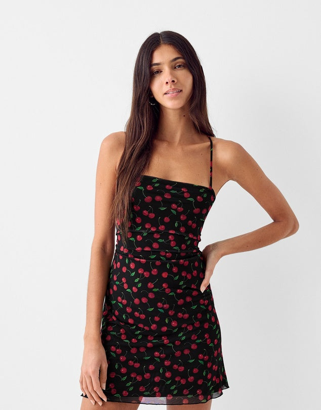 TEA PARTY CHERRY MINI DRESS