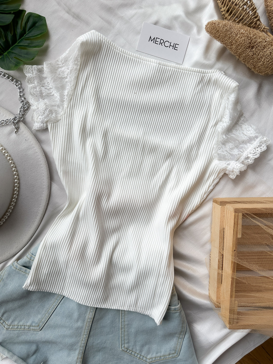 SWEET BLISS WHITE LACE TOP