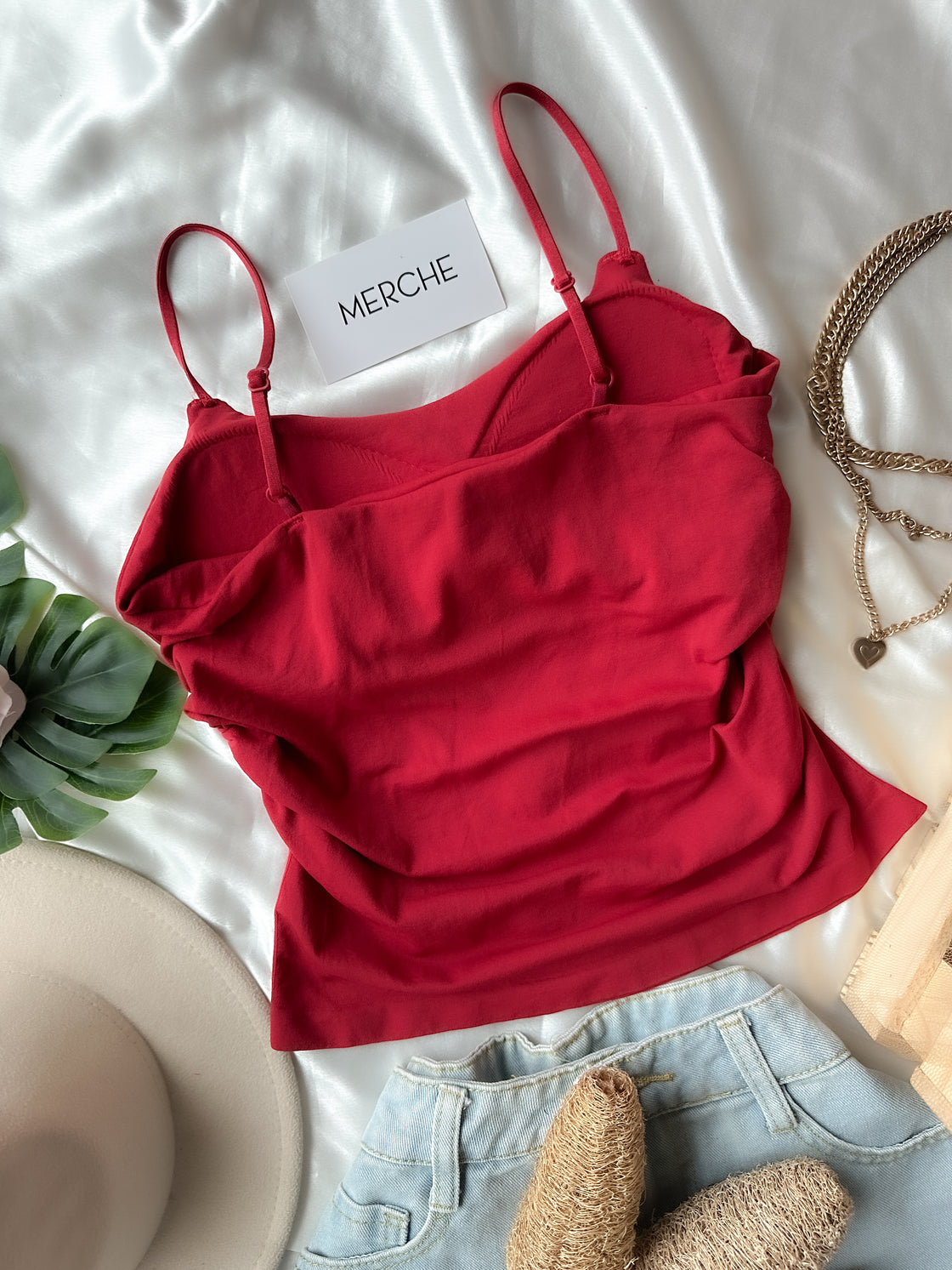 BREAKING BAD RED PADDED CAMI TOP