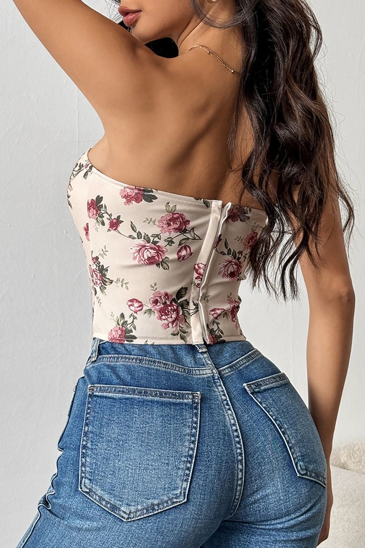 MIND GAMES FLORAL CORSET