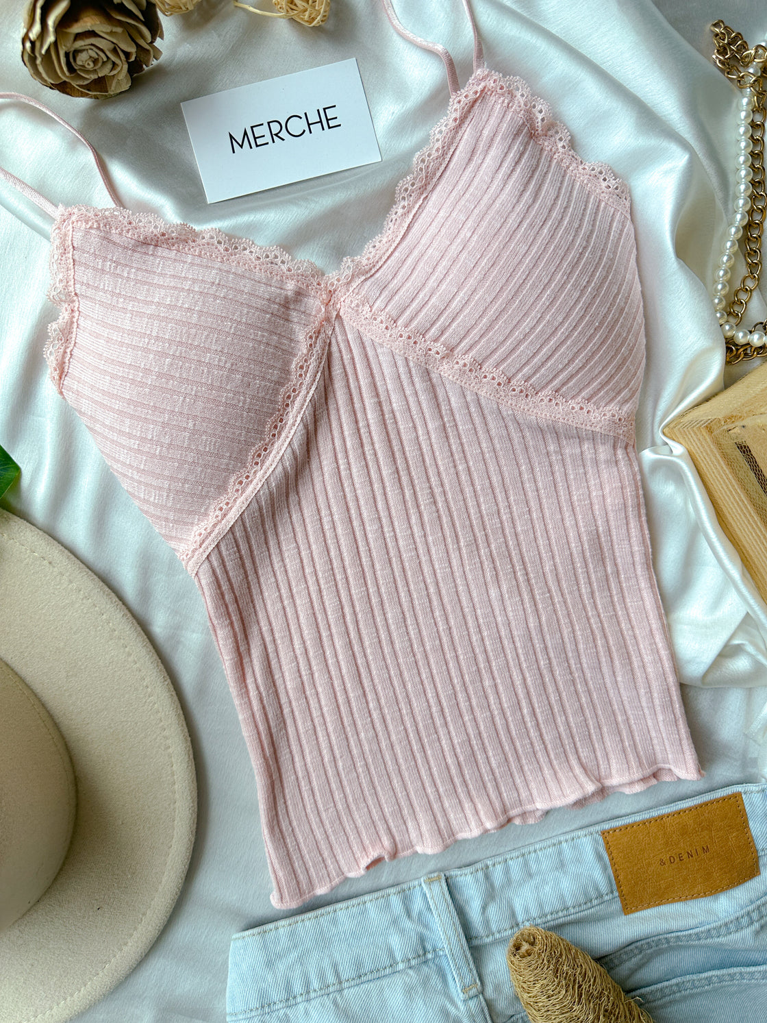 TRUST ISSUES PADDED PEACH CAMI TOP