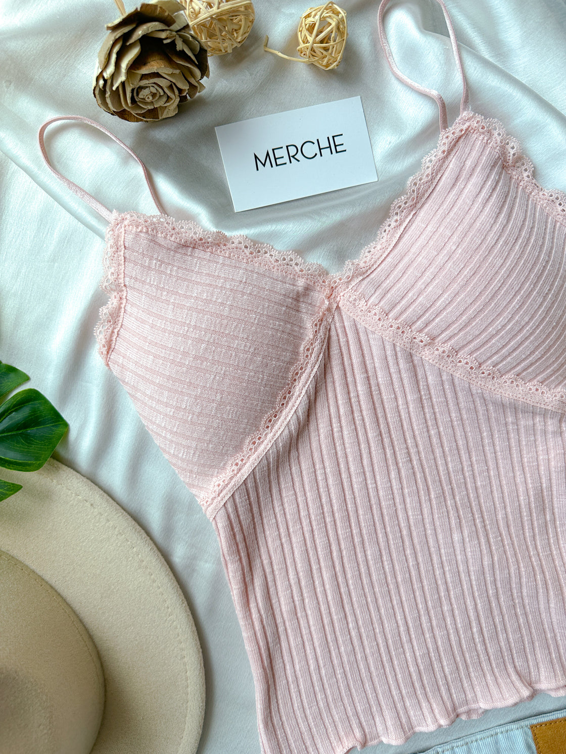 TRUST ISSUES PADDED PEACH CAMI TOP