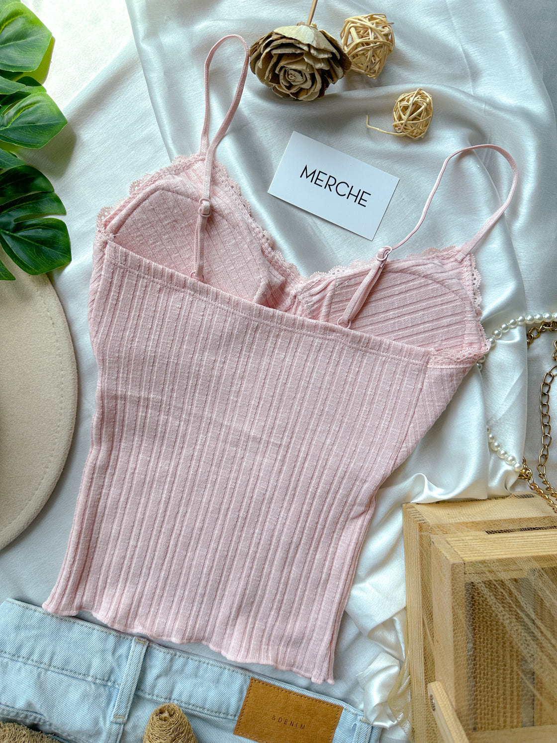 TRUST ISSUES PADDED PEACH CAMI TOP