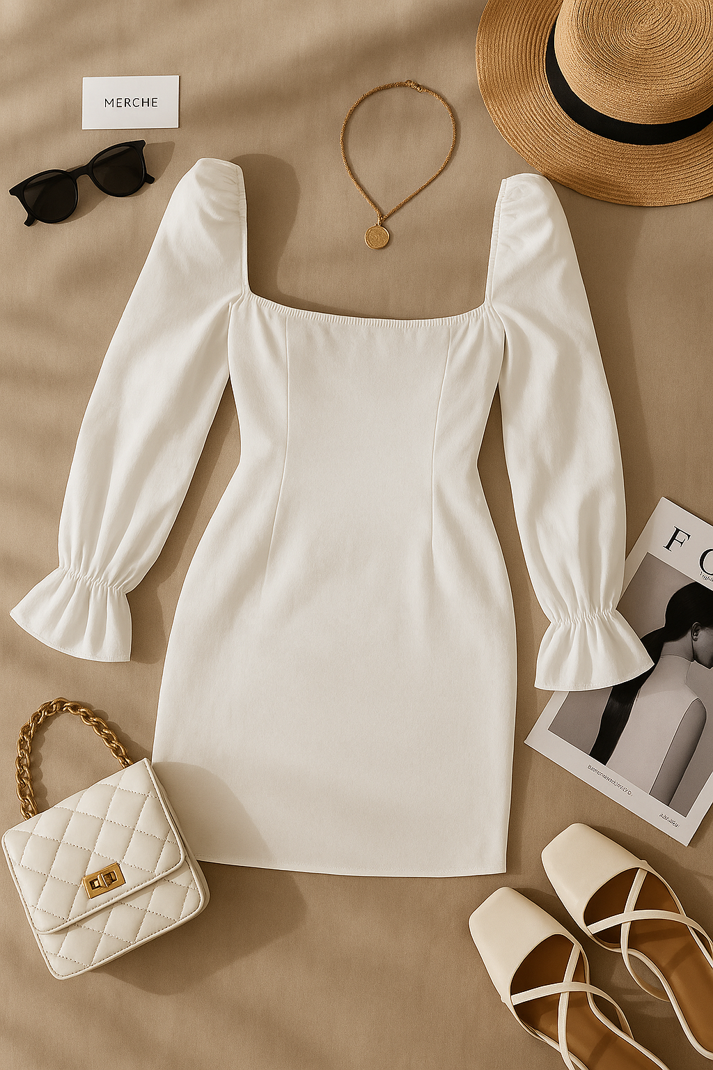 NOBODY ELSE BUT YOU WHITE DRESS
