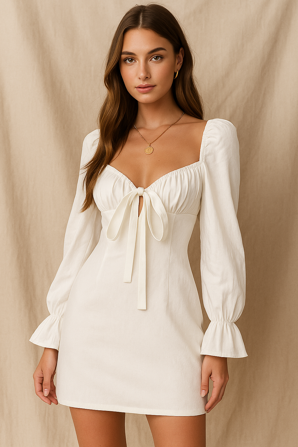 NOBODY ELSE BUT YOU WHITE DRESS
