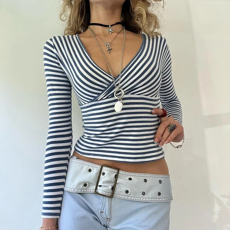 SOCIETY GOALS STRIPED TOP