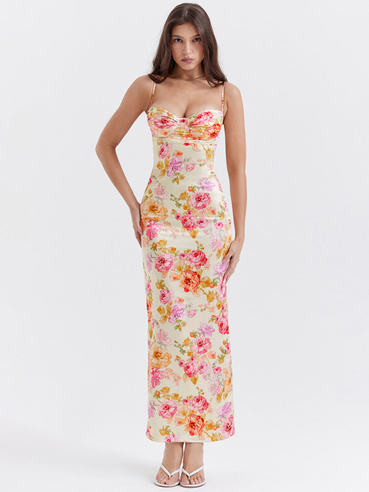 ONLINE LOVE FLORAL MAXI DRESS