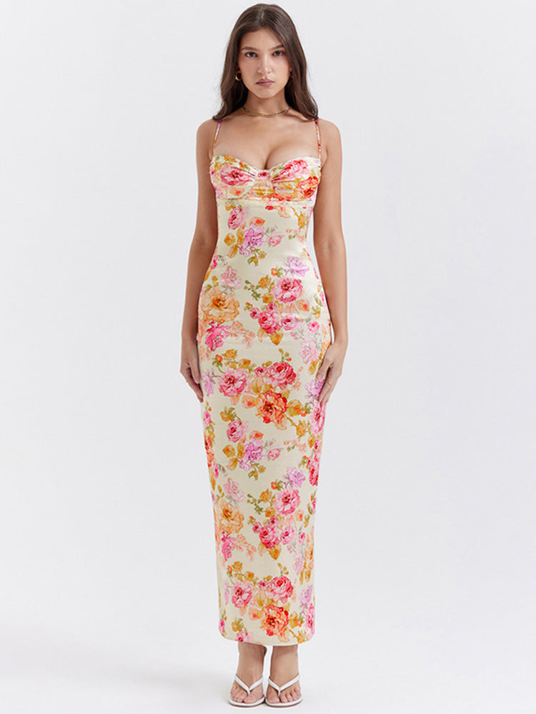 ONLINE LOVE FLORAL MAXI DRESS