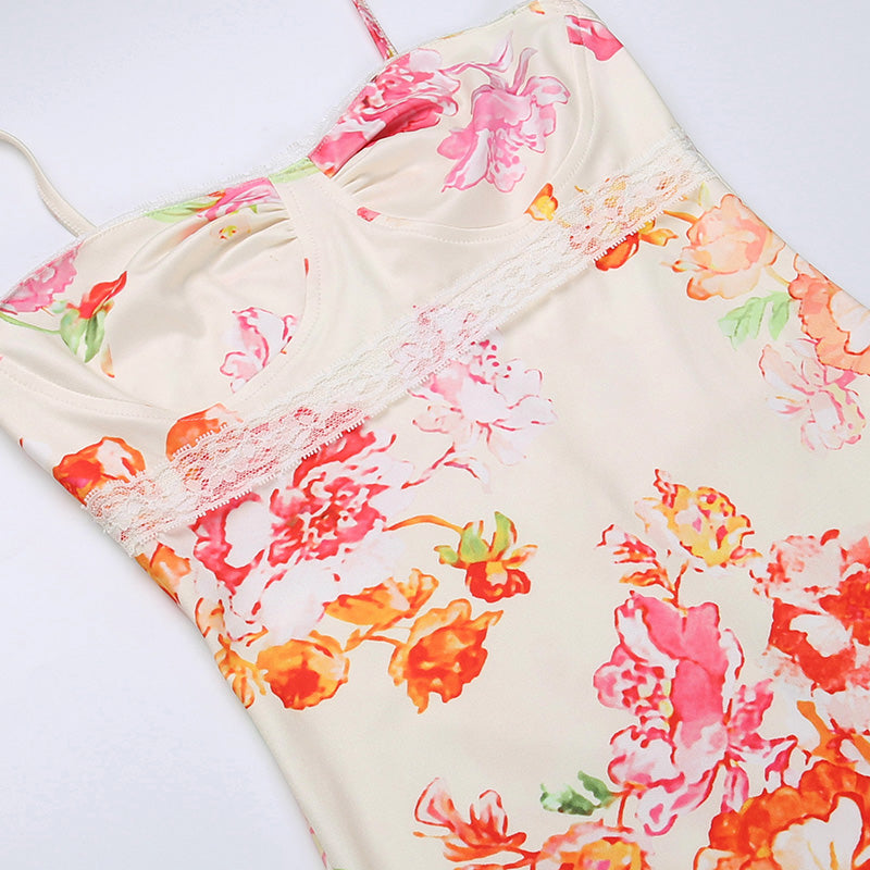 ONLINE LOVE FLORAL MAXI DRESS