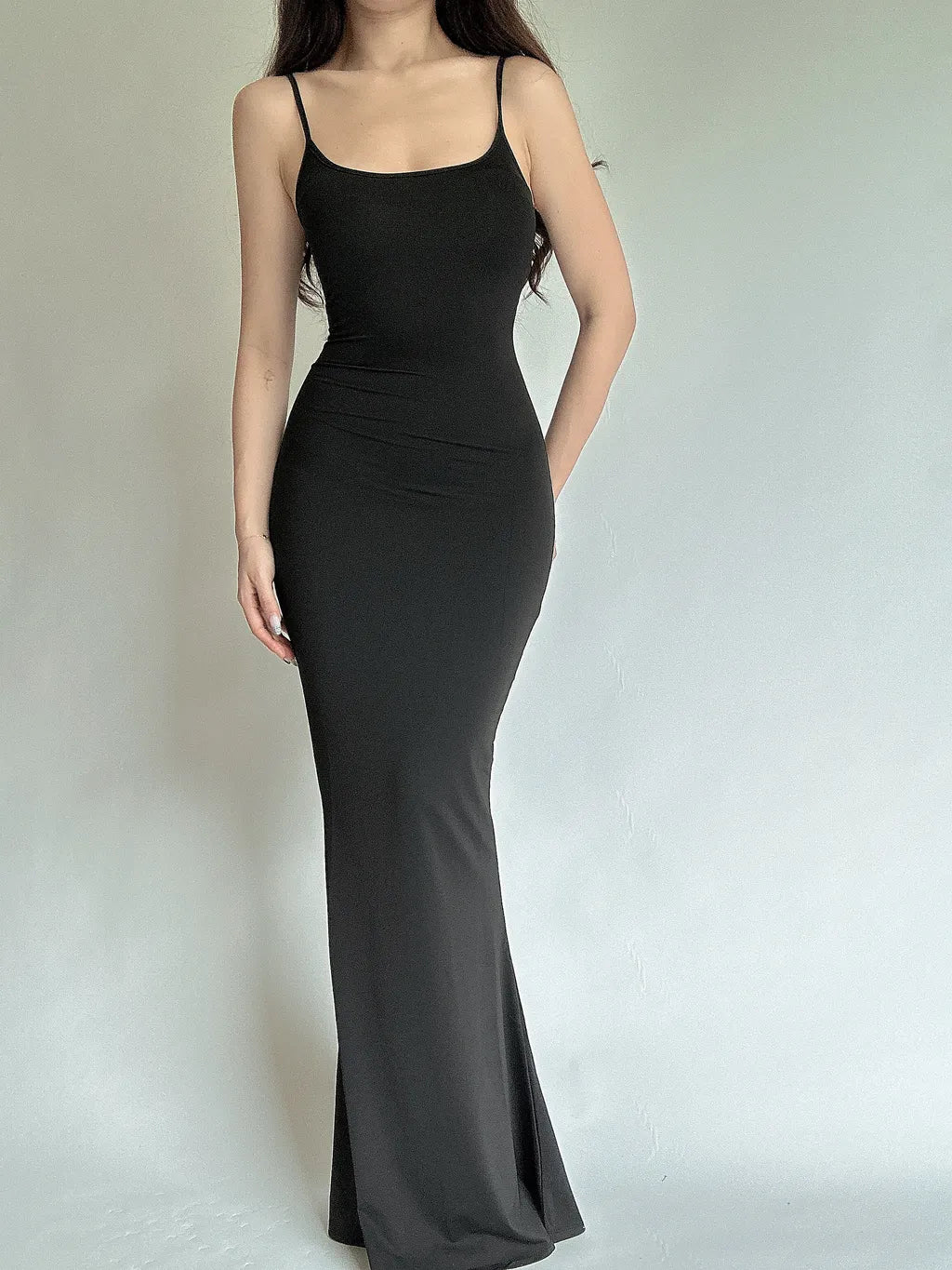 ALMOST FAMOUS BLACK BODYCON MAXI DRESS