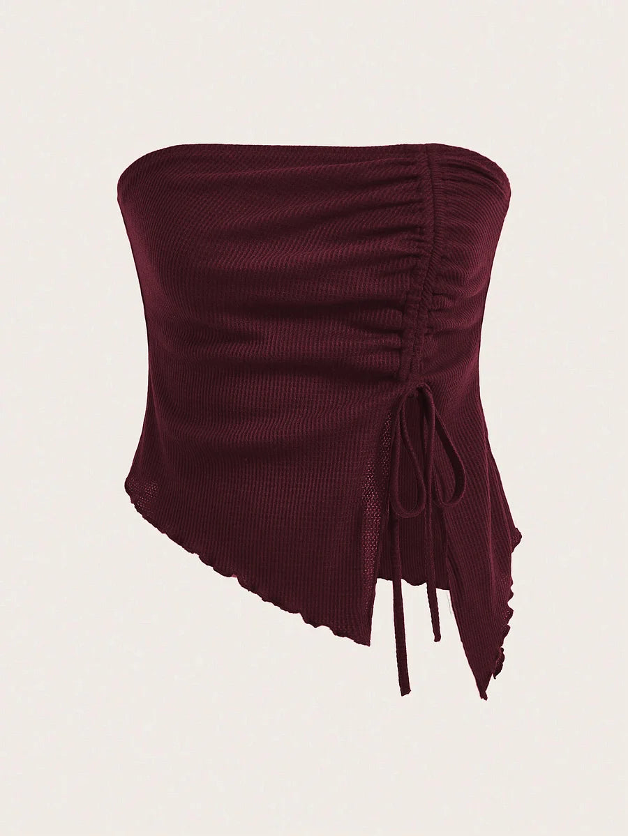 URBAN PRINCESS DRAWSTRING BANDEAU TOP