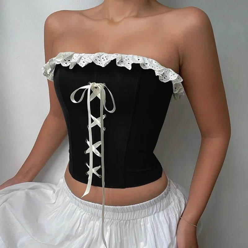 FOREVER FIRST CORSETRY BANDEAU TOP