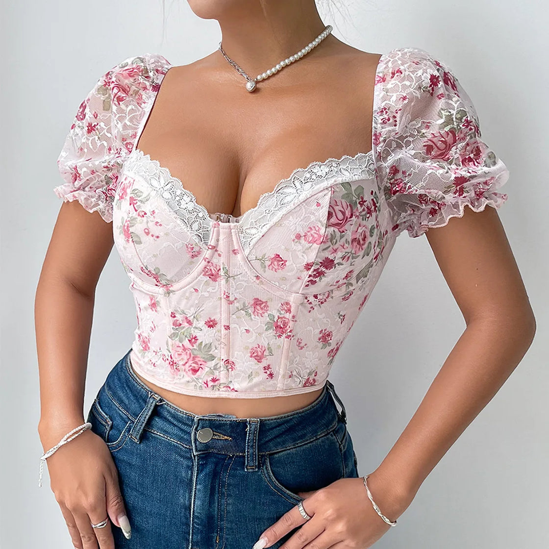 PARADISE PLAZA FLORAL TOP