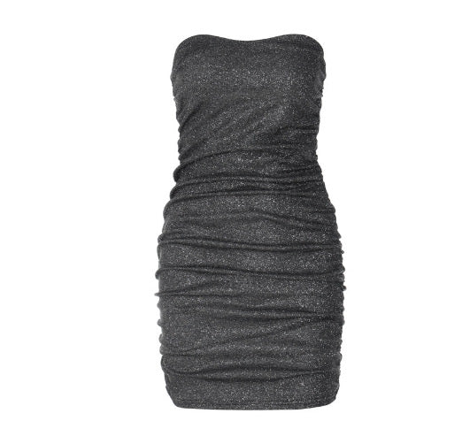 MADISON SQUARE SHIMMER BANDEAU DRESS