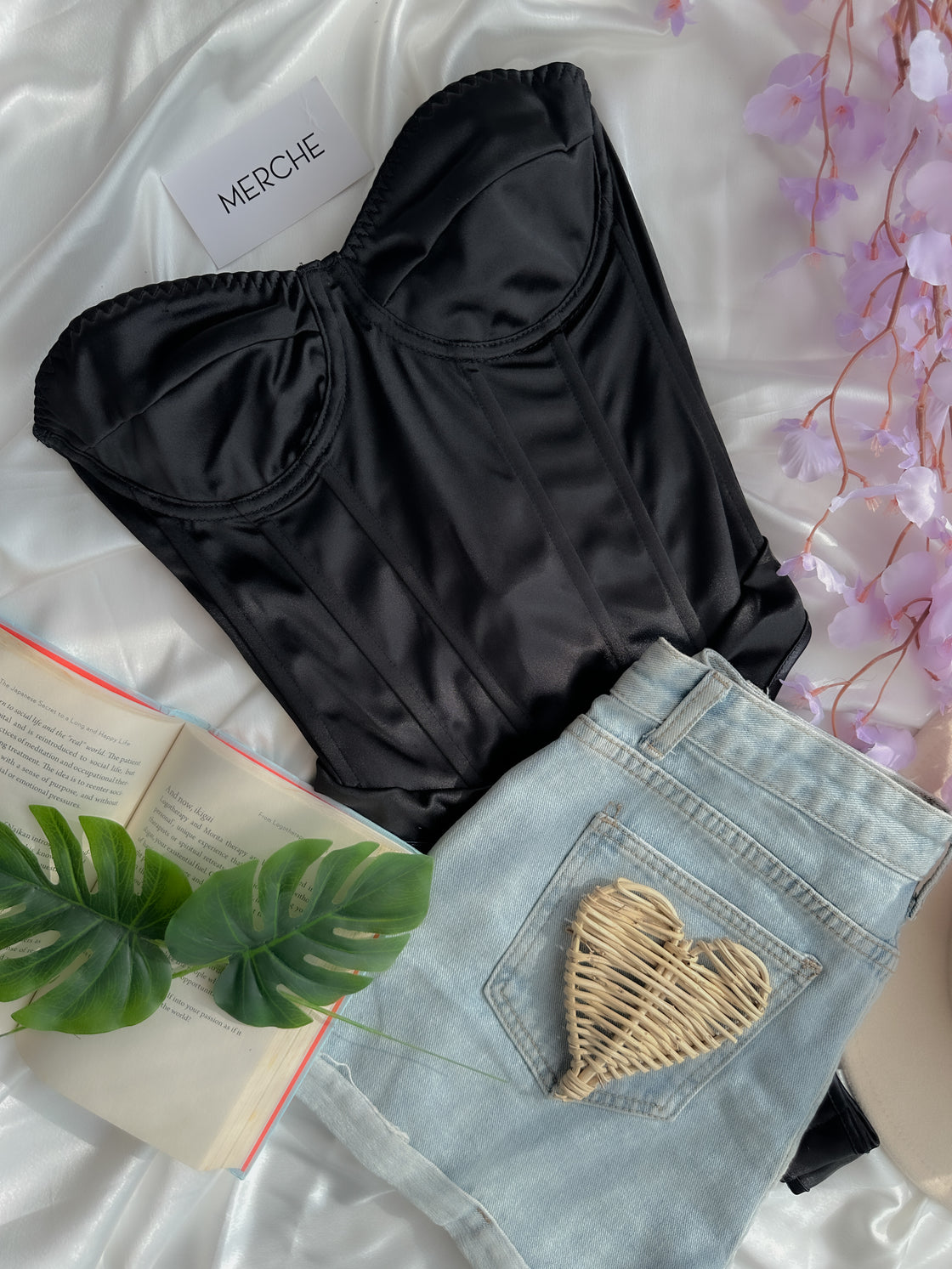 YOUR WORLD BLACK BODYSUIT