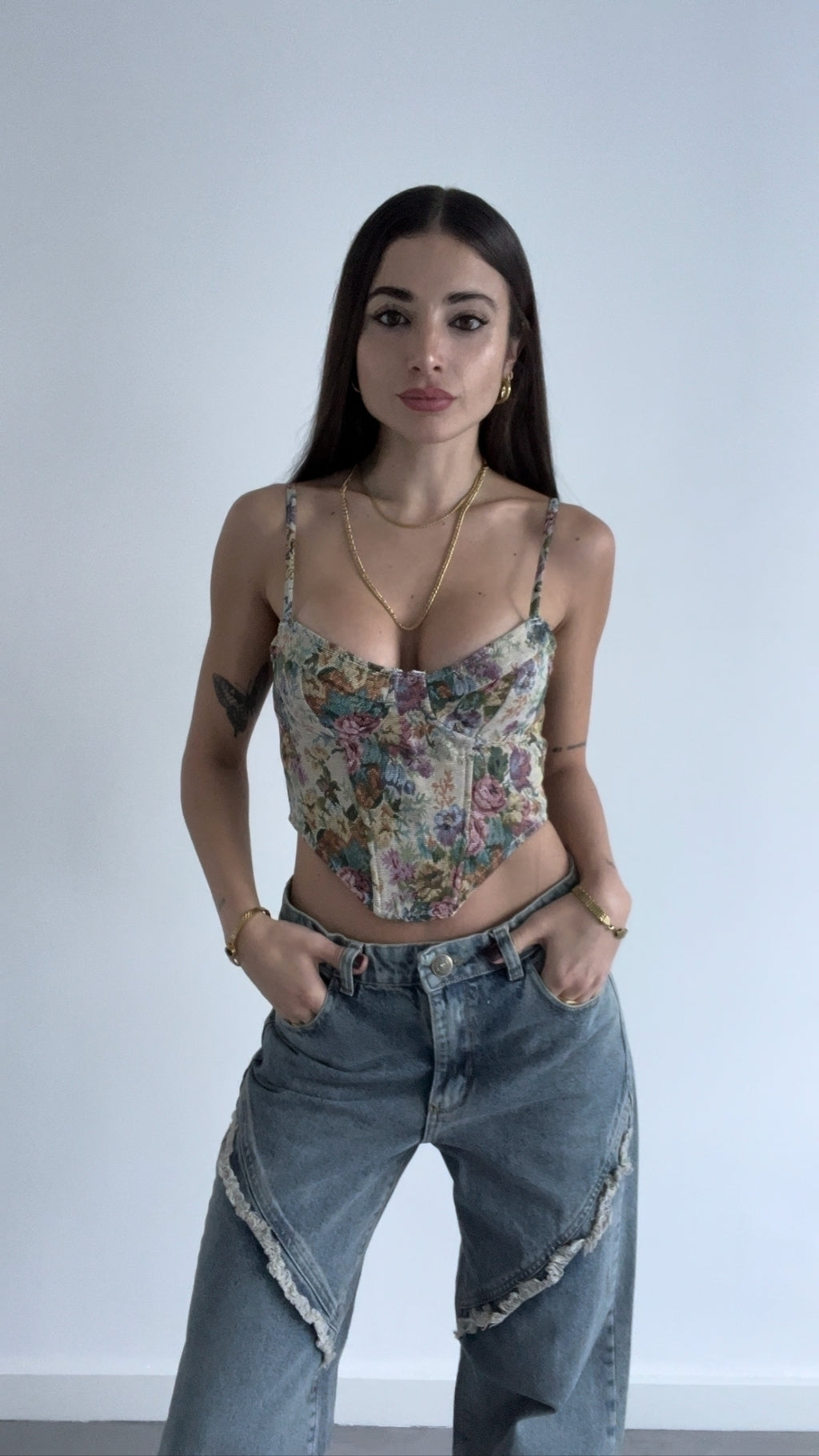 ISLE OF CAPRI JACQUARD CAMI TOP