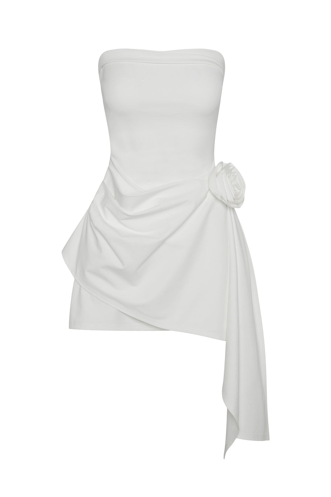 ROMEO CALL JUIET WHITE BANDEAU DRESS