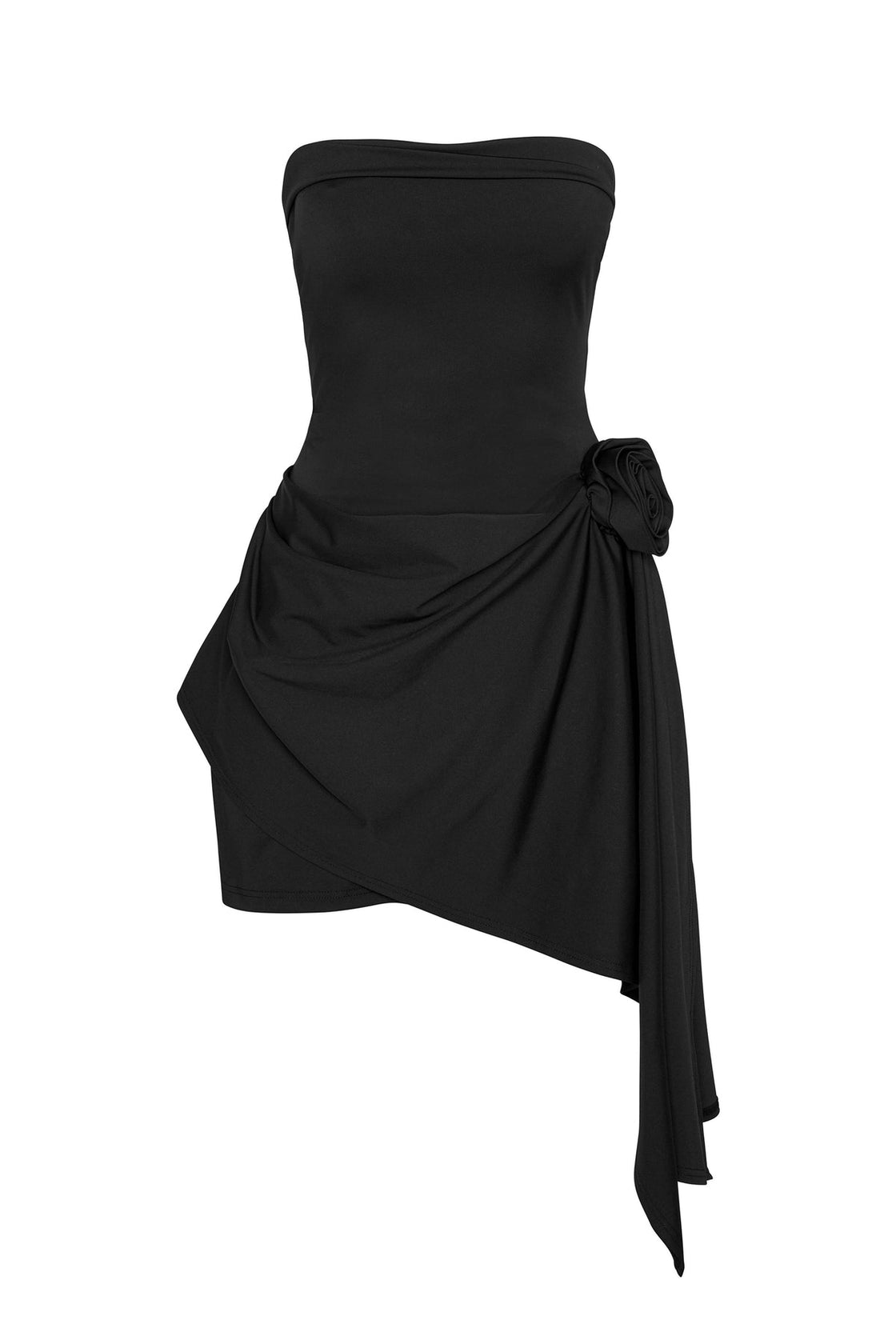 ROMEO CALL JULIET BLACK BANDEAU DRESS