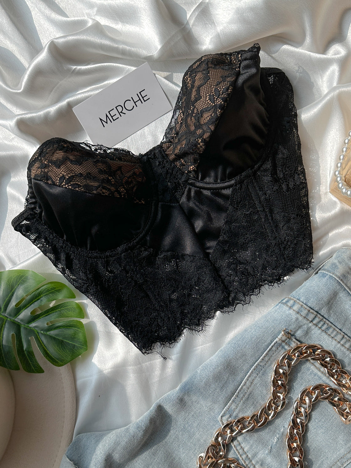 MINE FOR THE NIGHT LACE BUSTIER