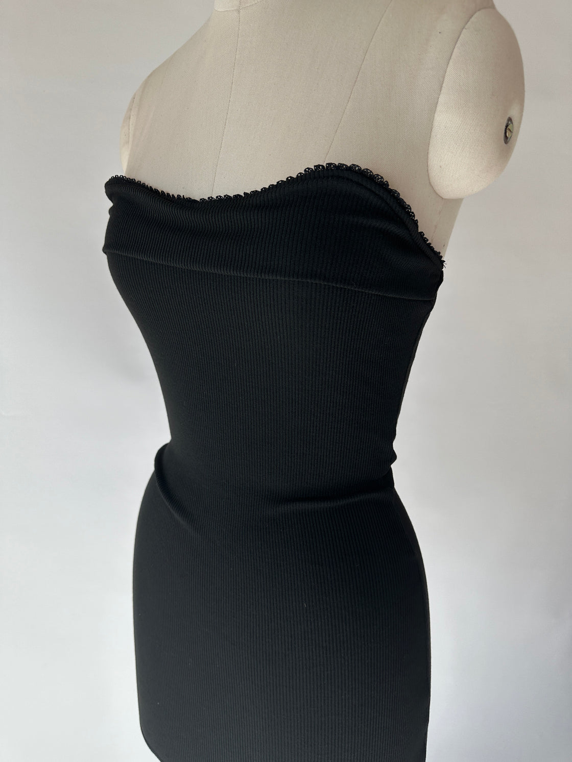 YOUNG AND WILD BLACK BANDEAU DRESS