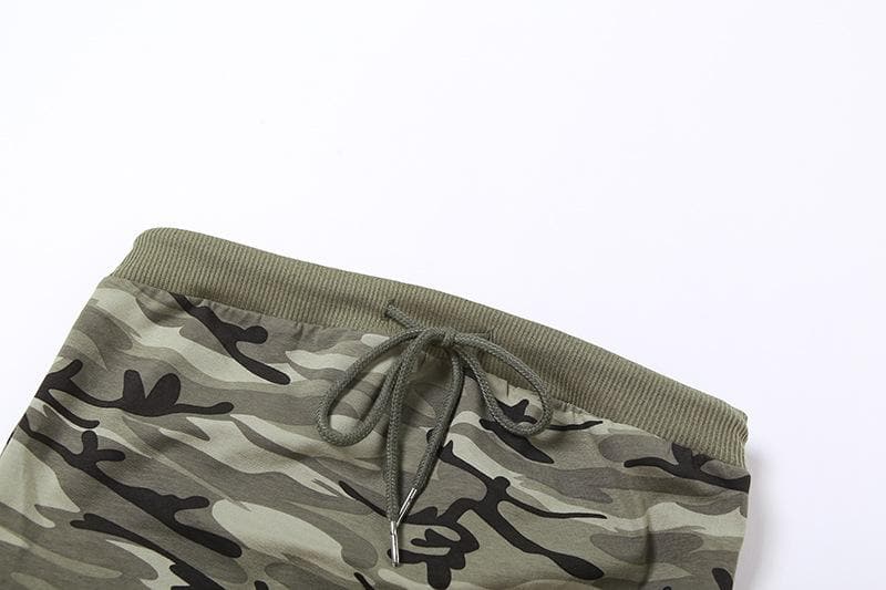 Y2K MADE CAMOUFLAGE BANDEAU TOP