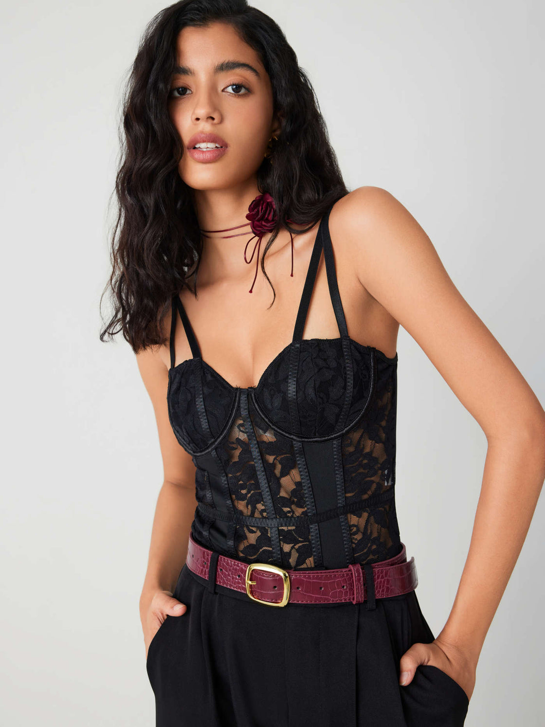 OUT FOR THE NIGHT LACE BODYSUIT