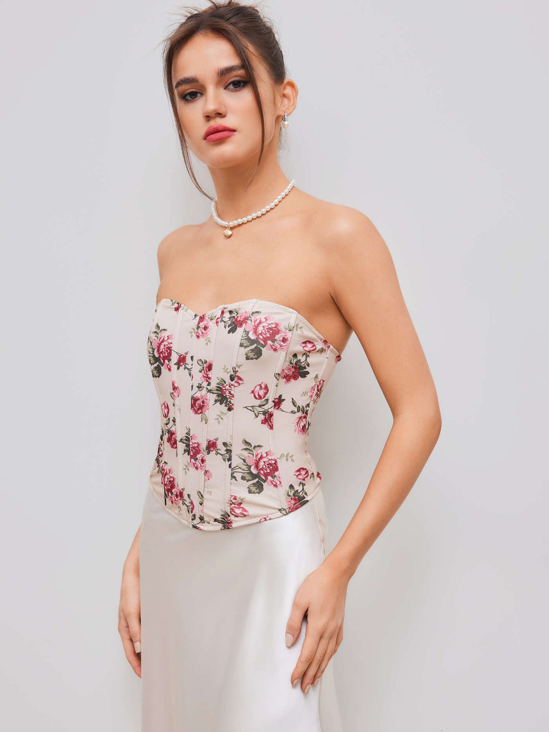 MIND GAMES FLORAL CORSET