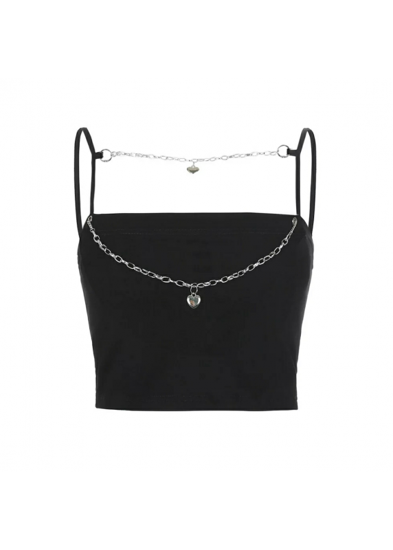 MEREDITH BLACK HEART TOP