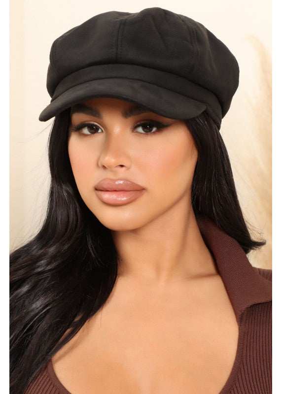 OH LA LA BLACK BAKER BOY HAT