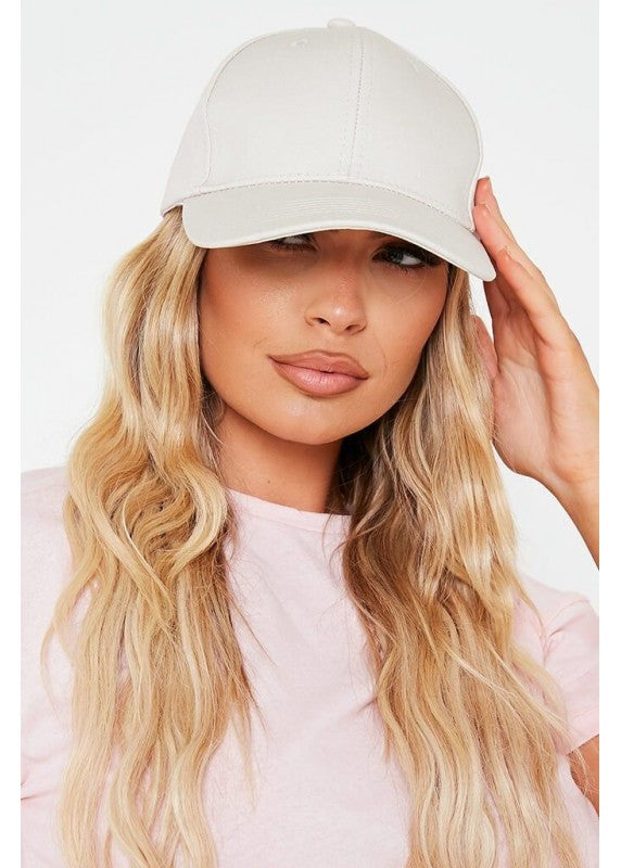 MERCHE BASIC WHITE BASEBALL CAP