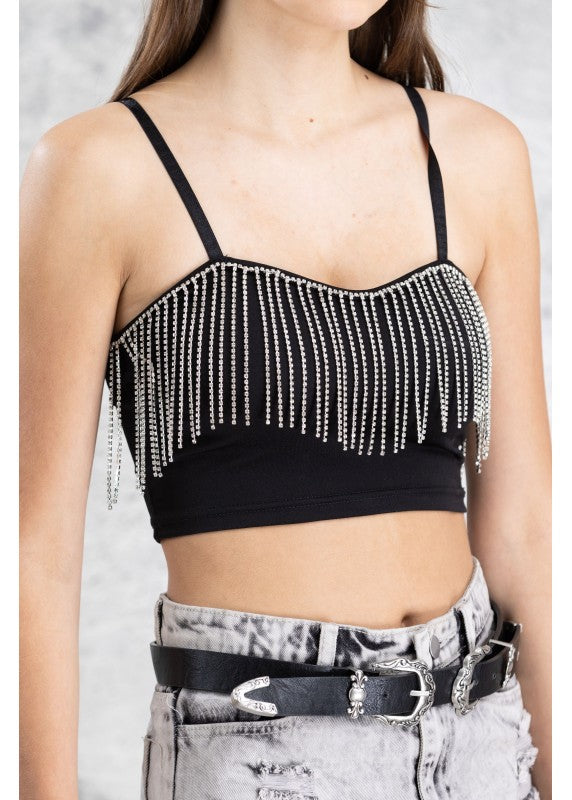 MOONLIGHT STAR DIAMOND TASSLE TOP