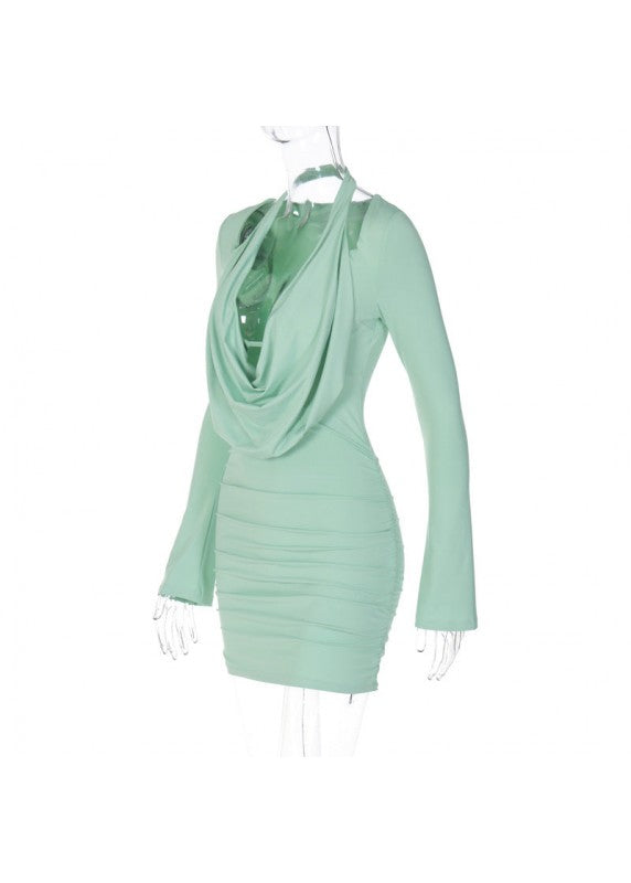 CHIC BUSINESS GREEN DRESS