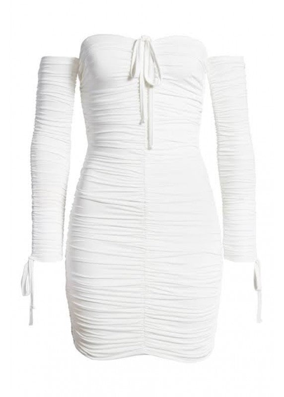 BEACH CLUB BARBIE WHITE DRESS