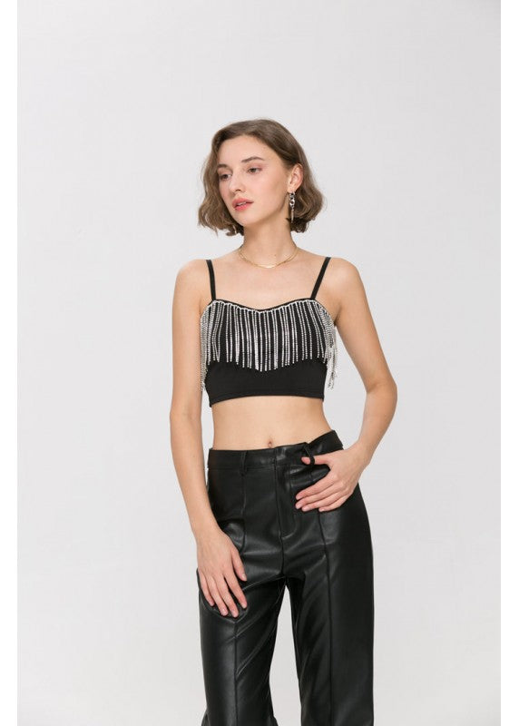 MOONLIGHT STAR DIAMOND TASSLE TOP
