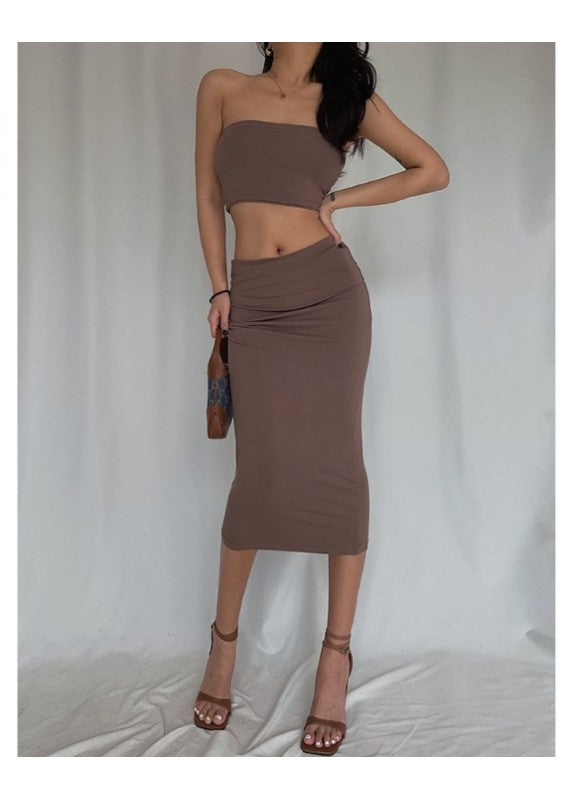 MERCHE STUDIO CLASSIC BROWN CO-ORD SET